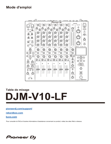 Pioneer DJM-V10-LF DJ Mixer Manuel du propriétaire | Fixfr