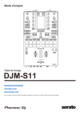 Pioneer DJM-S11 DJ Mixer Manuel du propriétaire