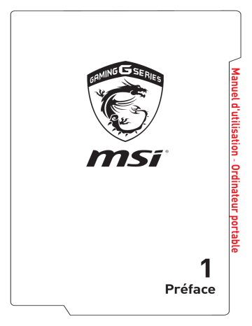 PRO 24X 10M | MSI GF63 Thin (Intel® 9th Gen) (GeForce® GTX) LAPTOP Manuel du propriétaire | Fixfr