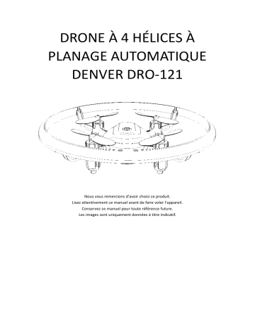 Denver DRO-121 2.4GHz drone Manuel utilisateur | Fixfr
