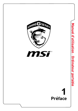 MSI GL75 Leopard (Intel® 10th Gen)(GeForce® GTX) LAPTOP Manuel du propriétaire