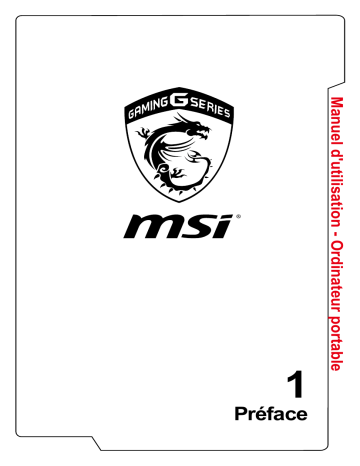 MSI GS32 Shadow (6th Gen) (GTX 950M) LAPTOP Manuel du propriétaire | Fixfr
