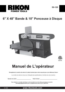 Rikon Power Tools 50-120 Manuel utilisateur