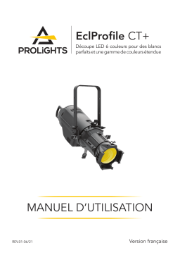 ProLights High quality six colours LED ellipsoidal, tunable white and colour mixing Manuel utilisateur