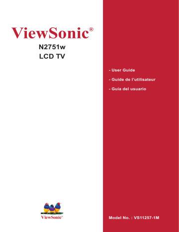 ViewSonic vs11257-1m Flat Panel Television Manuel utilisateur | Fixfr