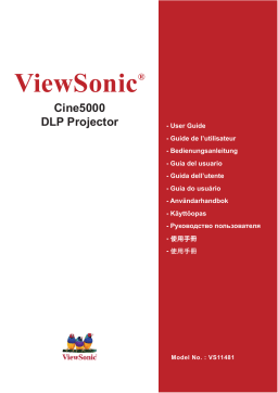 ViewSonic VS11481 Projector Manuel utilisateur