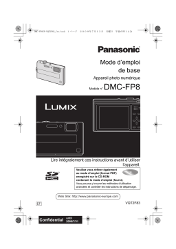 Panasonic DMC-FP8 Camcorder Manuel utilisateur