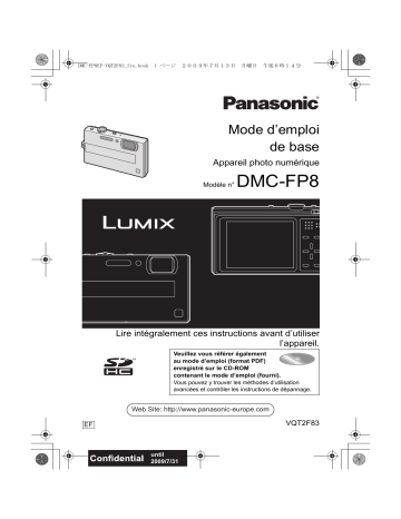 Panasonic DMC-FP8 Camcorder Manuel utilisateur | Fixfr