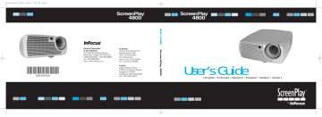 Infocus 4800 Projector Manuel utilisateur | Fixfr