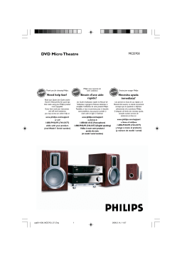 Philips MCD703 Stereo System Manuel utilisateur