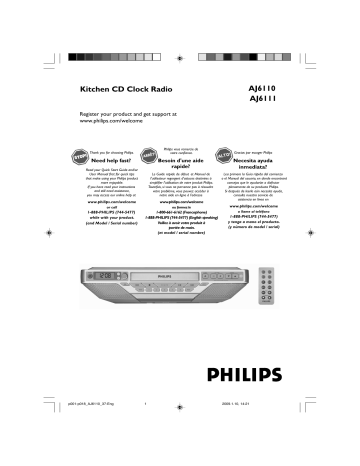 Philips 6111 MP3 Player Manuel utilisateur | Fixfr