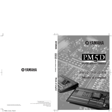 Yamaha PM5D-RHPM5D Music Mixer Manuel utilisateur | Fixfr