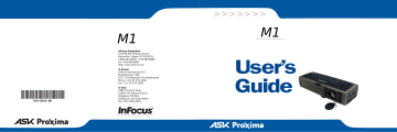 Ask Proxima M1 PROJECTOR Manuel utilisateur | Fixfr