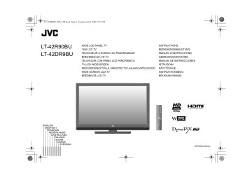 LT-42R90BU | JVC LT-42DR9BU Flat Panel Television Manuel utilisateur | Fixfr