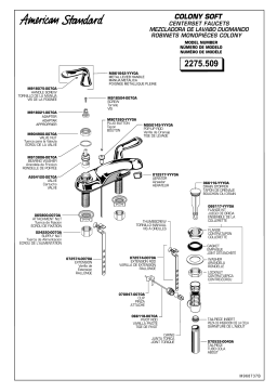 American Standard 2275.509 Indoor Furnishings Manuel utilisateur