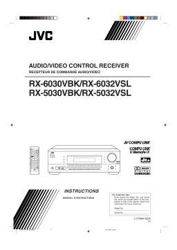 JVC RX-6032VSL Stereo System Manuel utilisateur