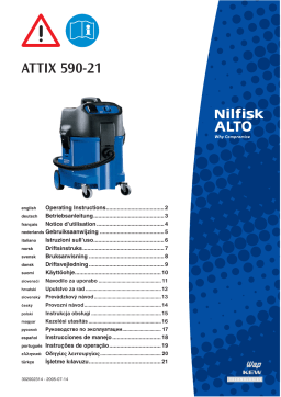 Nilfisk-ALTO ATTIX 590-21 Vacuum Cleaner Manuel utilisateur