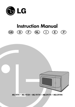 LG Electronics MB-3917H Microwave Oven Manuel utilisateur