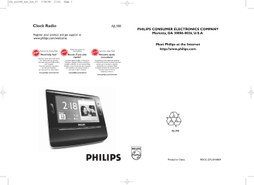 Philips AJL308/37 Clock Radio Manuel utilisateur | Fixfr