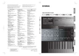 Yamaha KX49 Musical Instrument Manuel utilisateur