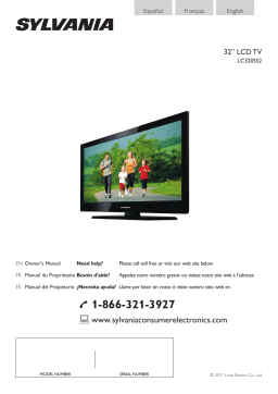 Sylvania LC320SS2 Flat Panel Television Manuel utilisateur