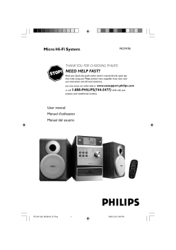 Philips MCM195 Stereo System Manuel utilisateur