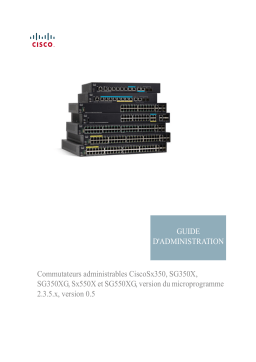 Cisco 350 Series Managed Switches Manuel utilisateur