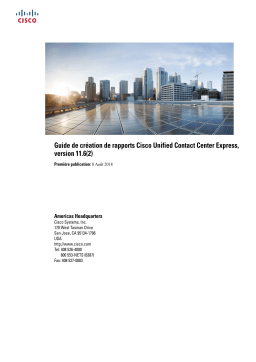 Cisco Unified Contact Center Express 11.6(2)  Manuel utilisateur