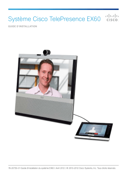 Cisco TelePresence EX60  Manuel utilisateur