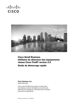 Cisco Small Business FindIT Network Discovery Utility Manuel utilisateur