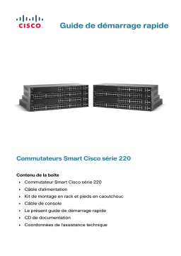 Cisco 220 Series Smart Switches Guide de démarrage rapide