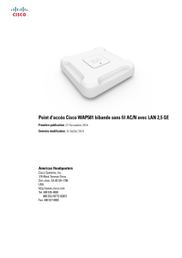 Cisco Small Business 500 Series Wireless Access Points Manuel utilisateur