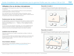 Cisco TelePresence Profile 55-inch Dual  Manuel utilisateur