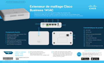 Business 141ACM Mesh Extender  | Cisco Business 100 Series Mesh Extenders Guide de démarrage rapide | Fixfr