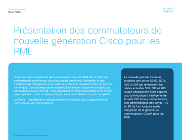 350X Series Stackable Managed Switches | 550X Series Stackable Managed Switches | 250 Series Smart Switches | Mode d'emploi | Cisco 350 Series Managed Switches Manuel utilisateur | Fixfr