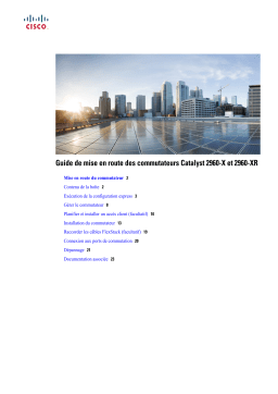 Cisco Catalyst 2960XR-24PD-I Switch  Manuel utilisateur