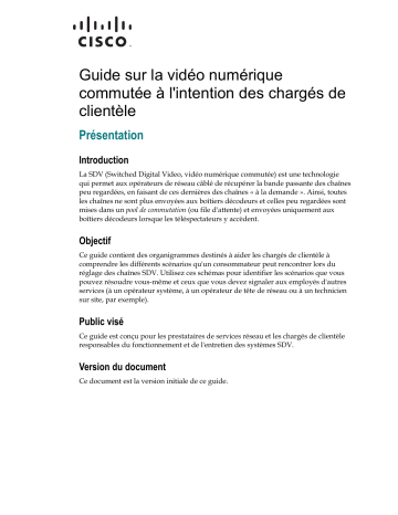 Mode d'emploi | Cisco Switched Digital Video Manuel utilisateur | Fixfr