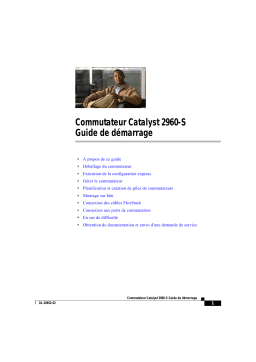 Cisco  Catalyst 2960-S Series Switches Manuel utilisateur
