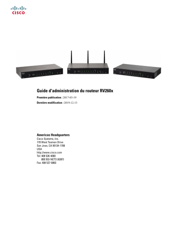 Mode d'emploi | Cisco Small Business RV Series Routers Manuel utilisateur | Fixfr