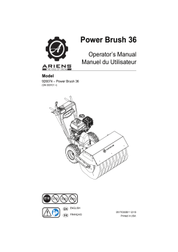 Ariens 926074 POWER BRUSH 36 Manuel utilisateur