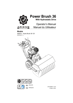 Ariens 926075 HYDRO BRUSH 36 Manuel utilisateur