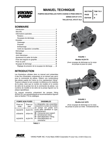 Viking pump TSM710.1: HLE-ALE 4076/4176 Manuel utilisateur | Fixfr