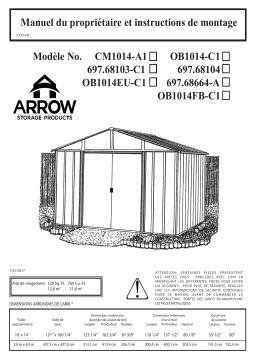 Arrow Storage Products 698 697.68103-C1 Manuel utilisateur