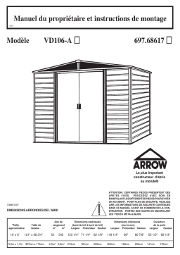 Arrow Storage Products 68617 Manuel utilisateur