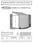 Arrow Storage Products YS410ANCL Yardsaver&amp;reg; Steel Storage Shed, 4 ft. x 10 ft. Manuel utilisateur