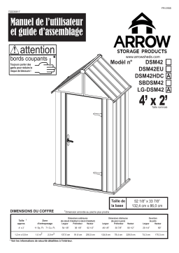 Arrow Storage Products DSM42HDC Designer Series Metro 4 x 2 ft shed Manuel utilisateur