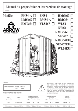 Arrow Storage Products EN54 Enfield 5 x 4 ft Manuel utilisateur