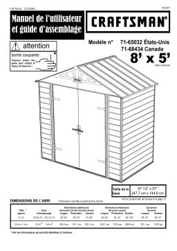 Arrow Storage Products 68434 Manuel utilisateur