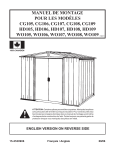 Arrow Storage Products CG107 Manuel utilisateur