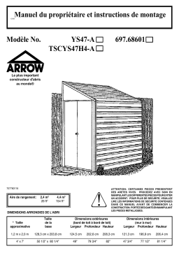 Arrow Storage Products 68601 Manuel utilisateur